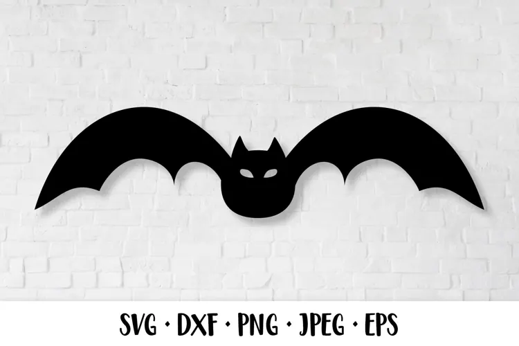 Halloween bat silhouette. Halloween SVG cut file 02