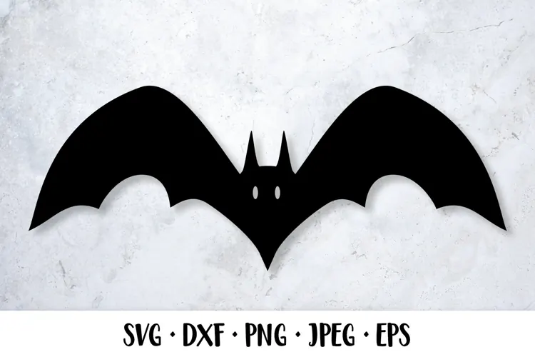 Halloween bat silhouette. Halloween SVG cut file 04
