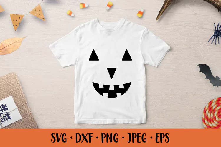 Halloween Pumpkin Face SVG. Smiling Jack o Lantern 002