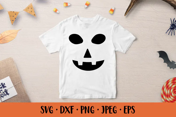 Halloween Pumpkin Face SVG. Spooky Jack o Lantern 003