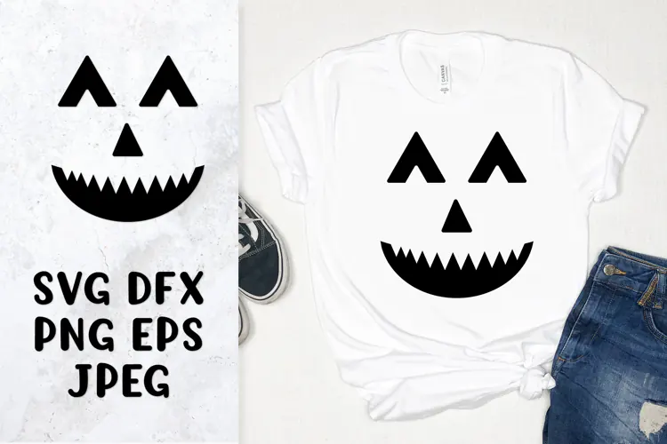 Halloween Pumpkin Face SVG. Laughing Jack o Lantern 006