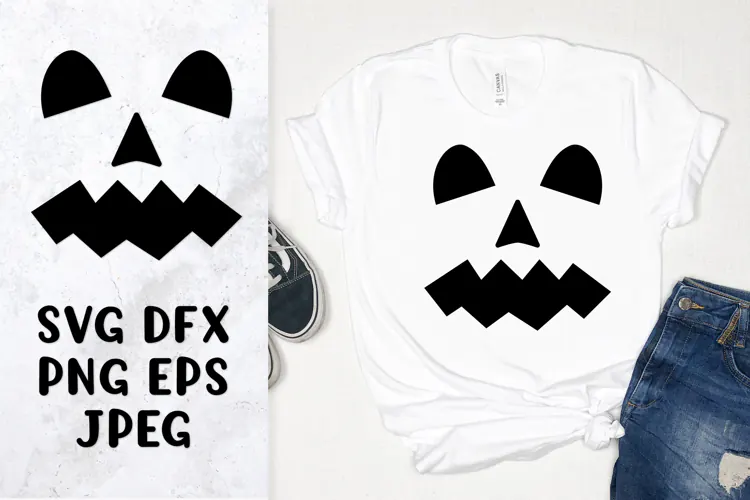 Halloween Pumpkin Face SVG. Scary Jack o Lantern 17