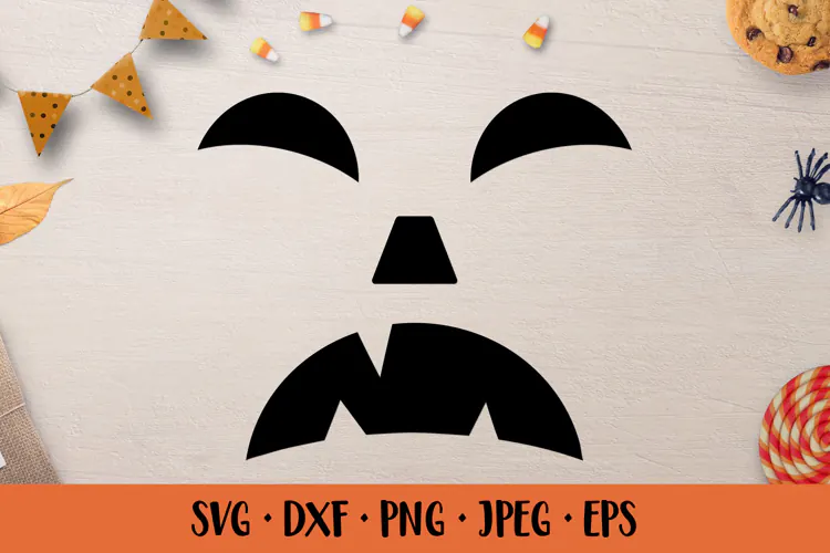 Halloween Pumpkin Face SVG. Creepy Jack o Lantern 19