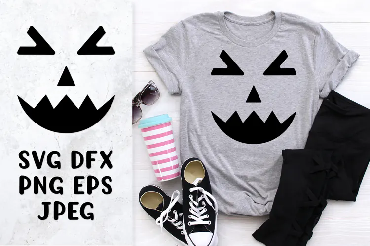 Halloween Pumpkin Face SVG. Spooky Jack o Lantern 21