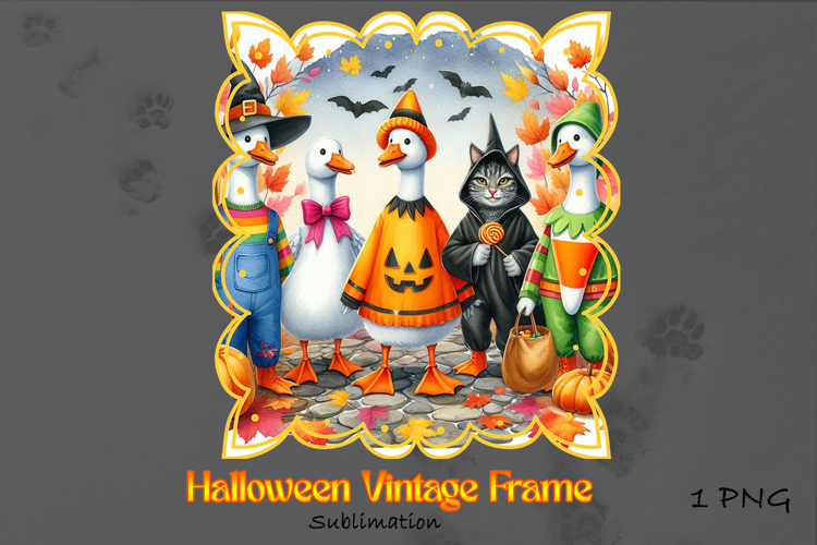 Halloween Vintage Frame