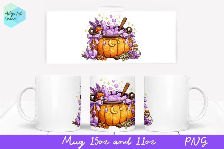 Halloween Mug Sublimation 11OZ and 15OZ example image 1