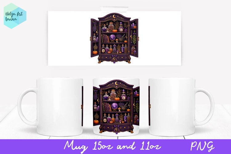 Halloween Mug Sublimation 11OZ and 15OZ example image 1