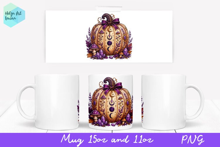 Halloween Mug Sublimation 11OZ and 15OZ example image 1