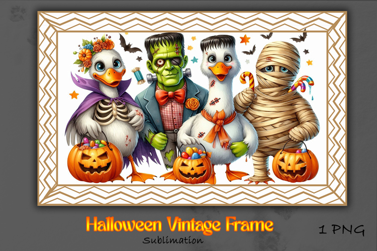 Halloween Vintage Frame