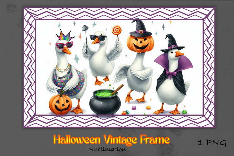 Halloween Vintage Frame