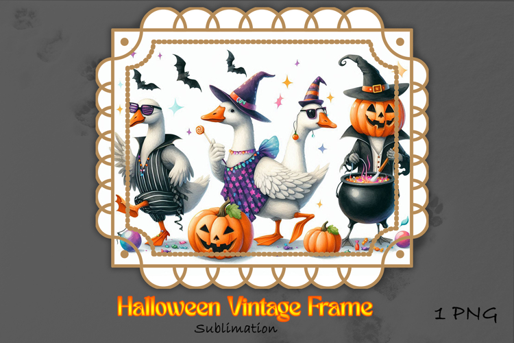 Halloween Vintage Frame