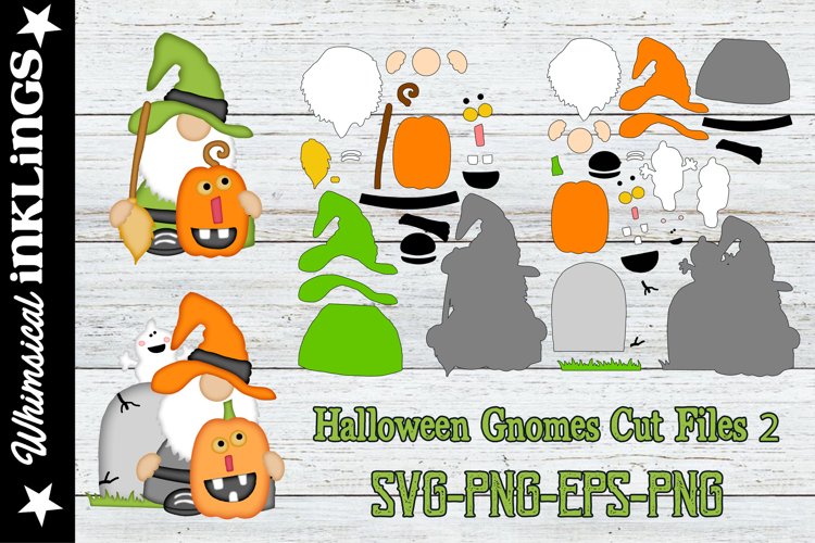 Halloween Gnomes Cut Files 2 example image 1