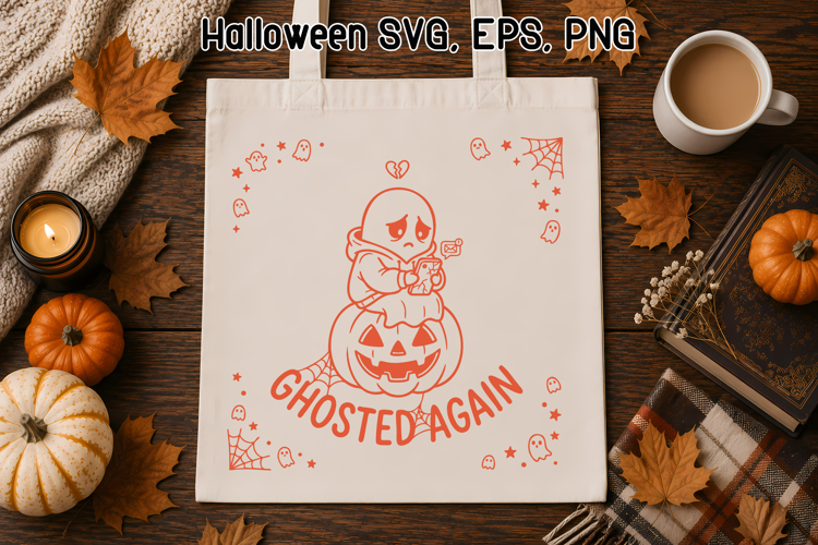 Ghosted Again Halloween Ghost SVG