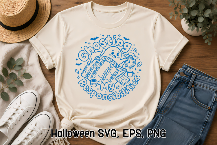 Ghosting My Responsibilities SVG Design | Halloween SVG