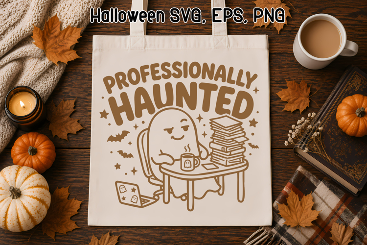 Professionally Haunted Ghost SVG | Halloween SVG