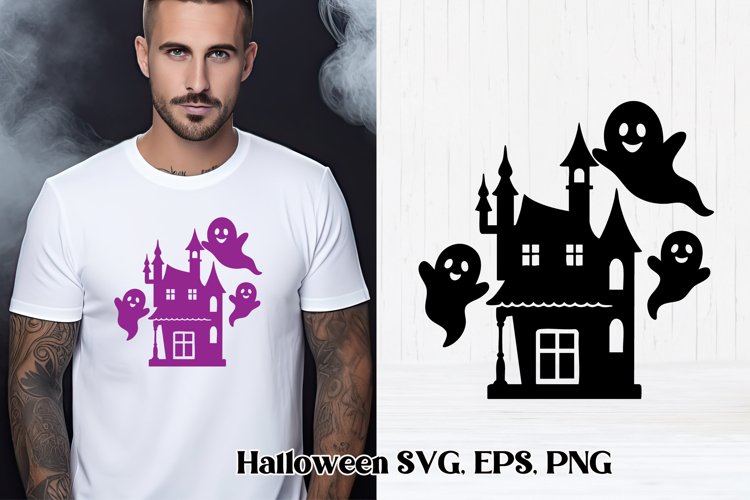 Halloween haunted house SVG design | Halloween SVG