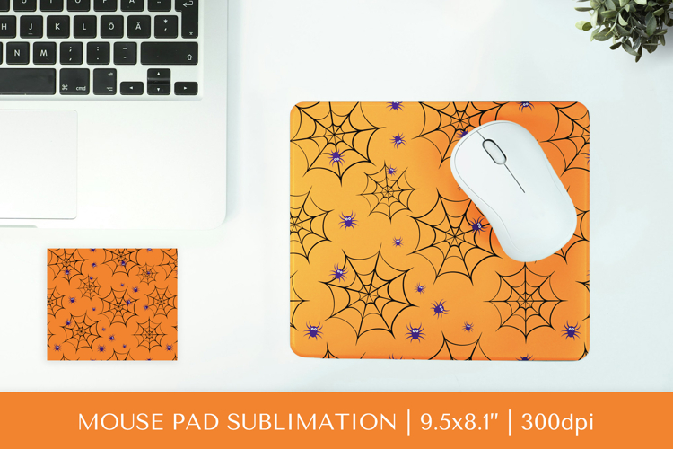 Halloween mouse pad sublimation design 02