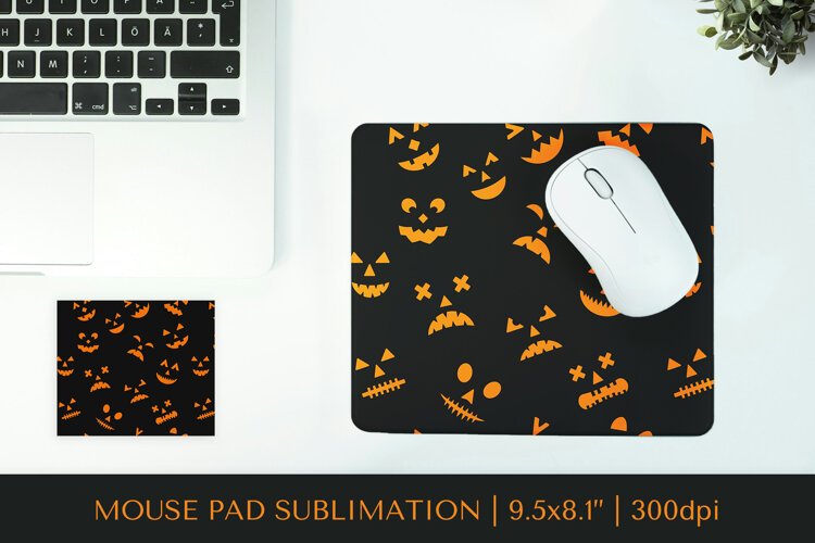 Halloween mouse pad sublimation design 09 example image 1
