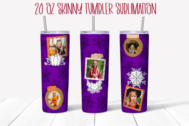 Halloween Photo 20 OZ Skinny Tumbler Design Sublimation