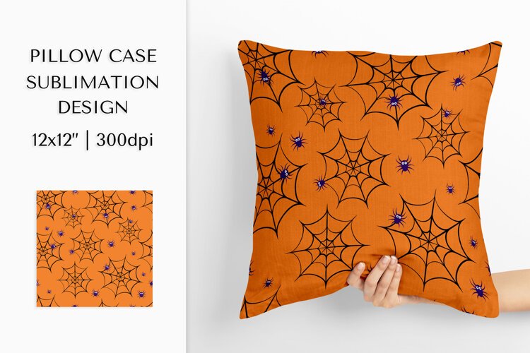 Halloween Pillow Case Sublimation Design PNG 002 example image 1