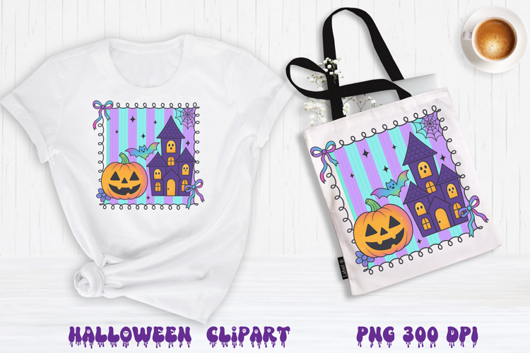 Iridescent Halloween clipart | Halloween sublimation