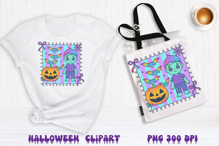 Iridescent Halloween clipart | Halloween sublimation