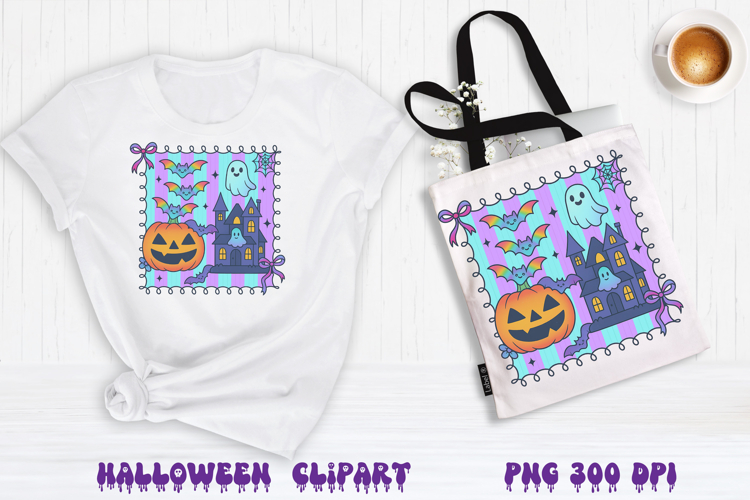 Iridescent Halloween clipart | Halloween sublimation