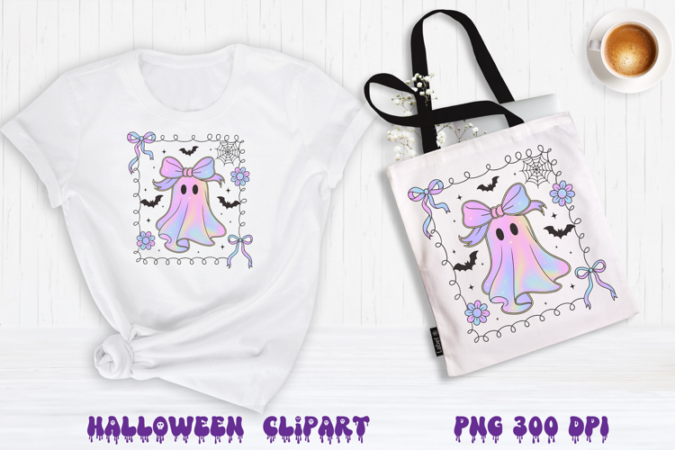 Iridescent Halloween clipart | Halloween sublimation