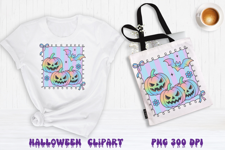 Iridescent Halloween clipart | Halloween sublimation