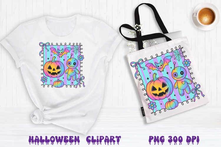 Iridescent Halloween clipart | Halloween sublimation