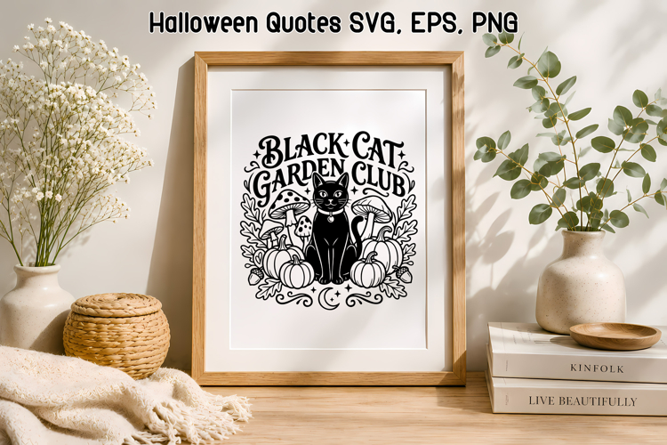 Halloween Black Cat SVG Design | Halloween SVG
