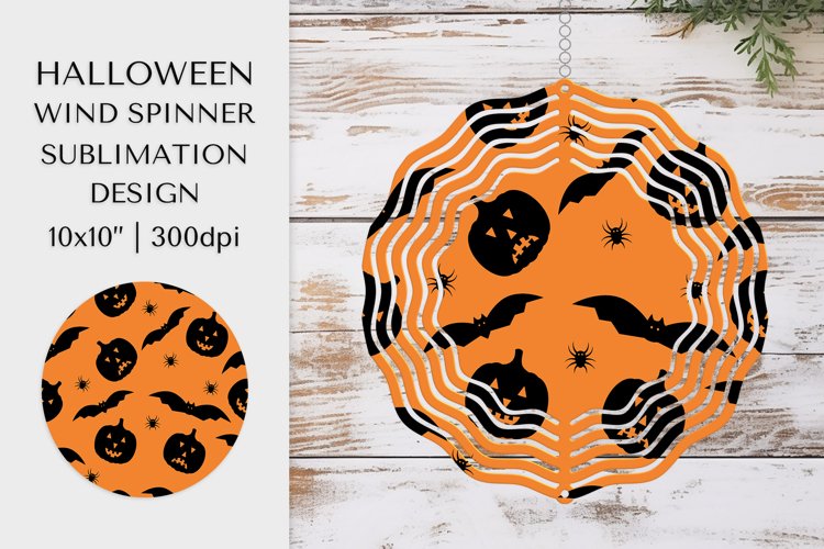 Halloween Wind Spinner Sublimation Design PNG 005