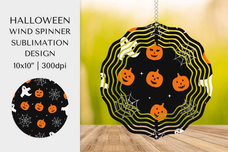 Halloween Wind Spinner Sublimation Design PNG 008