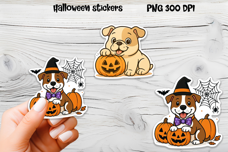 Halloween stickers PNG | Printable Halloween dog sticker