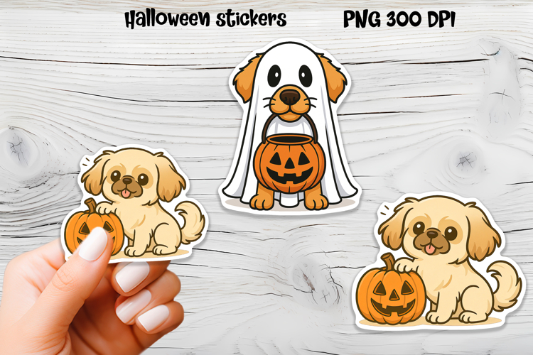 Halloween stickers PNG | Printable Halloween dog sticker