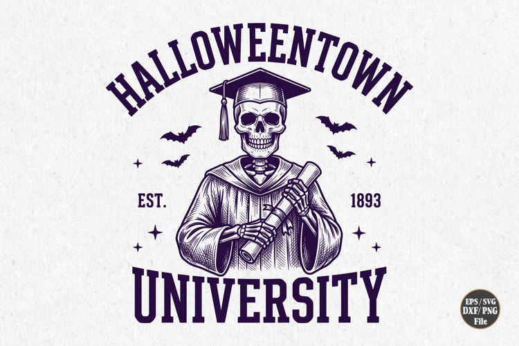 Halloweentown University SVG,Spooky Teacher Halloween Design