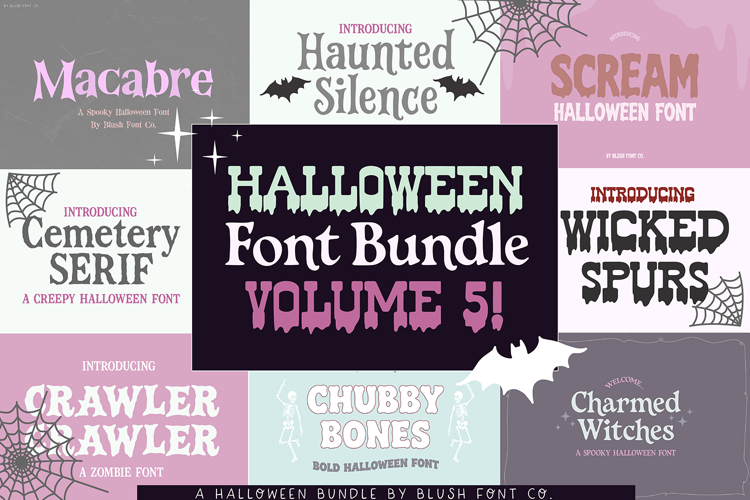 HALLOWEEN FONT BUNDLE Vol. 5!