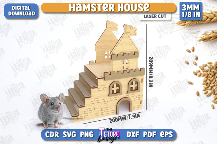 Hamster House Laser Cut | Small Pets Supplies | Home Pets