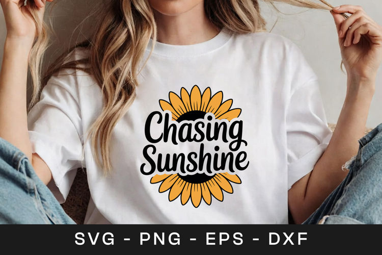 Chasing Sunshine Sunflower SVG PNG