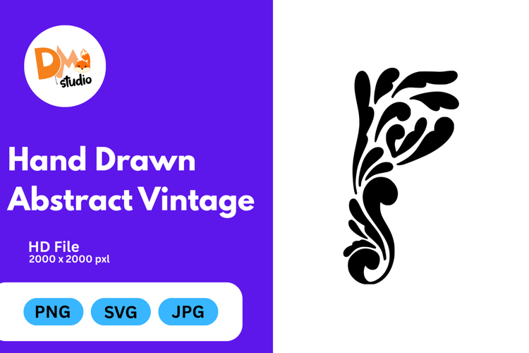 Hand Drawn Abstract Vintage