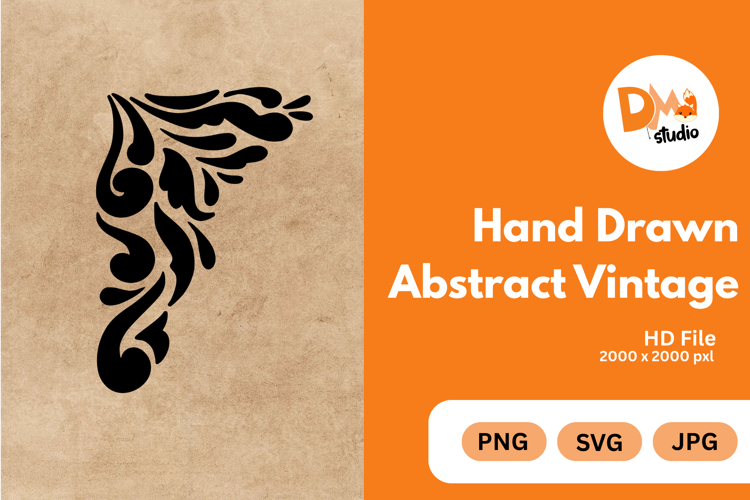 Hand Drawn Abstract Vintage
