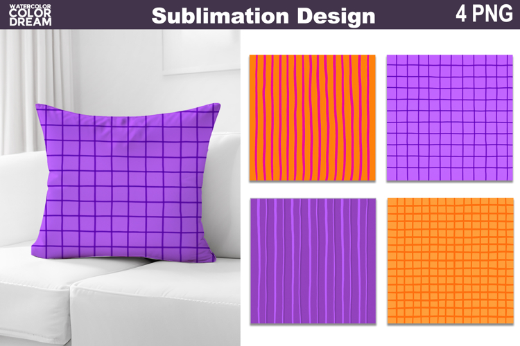 Hand-drawn Background Pillow Design | Fall Halloween Print