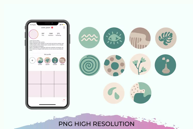 Hand Drawn Instagram Highlights SET