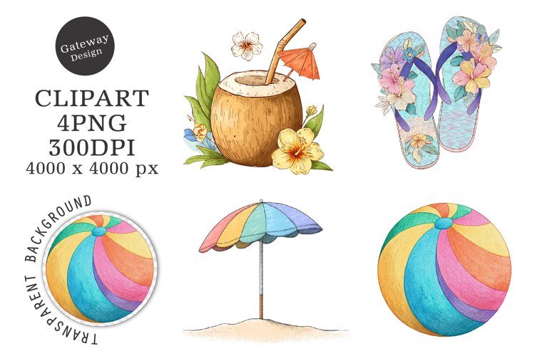 Summer Beach Clipart Image 7