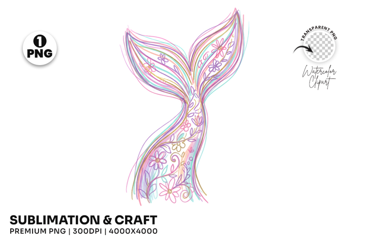 mermaid tail png, floral mermaid tail, coastal clipart png, hand drawn mermaid, summer mermaid png, ocean fantasy clipart, underwater design png, beach mermaid clipart, mermaid sublimation, coastal summer png