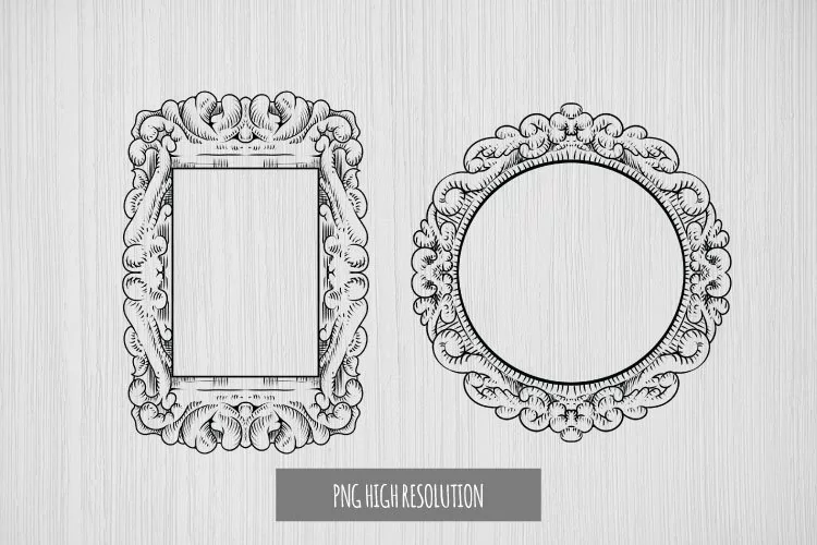 Hand Drawn Vintage Frame Clipart
