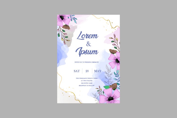Wedding Invitation Card Template Image 10