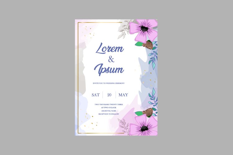 Wedding Invitation Card Template Image 13