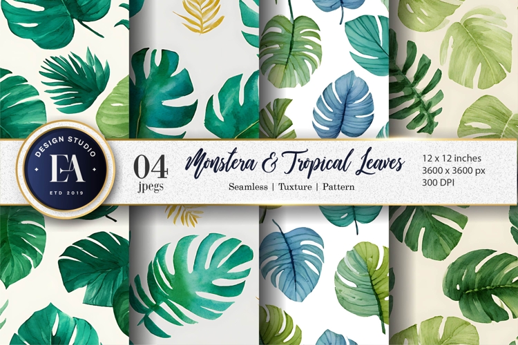 Tropical Leaf Clipart Image 14