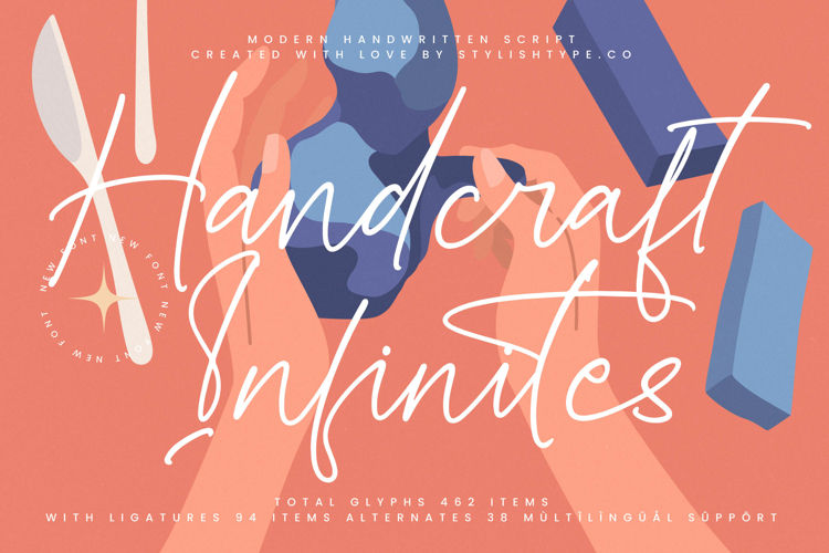 Handcraft Infinites - Modern Handwritten Script